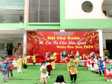 Trường Mầm non Cự Khê tổ chức Hội chợ Xuân và các trò chơi dân gian mừng Xuân Giáp Thìn 2024