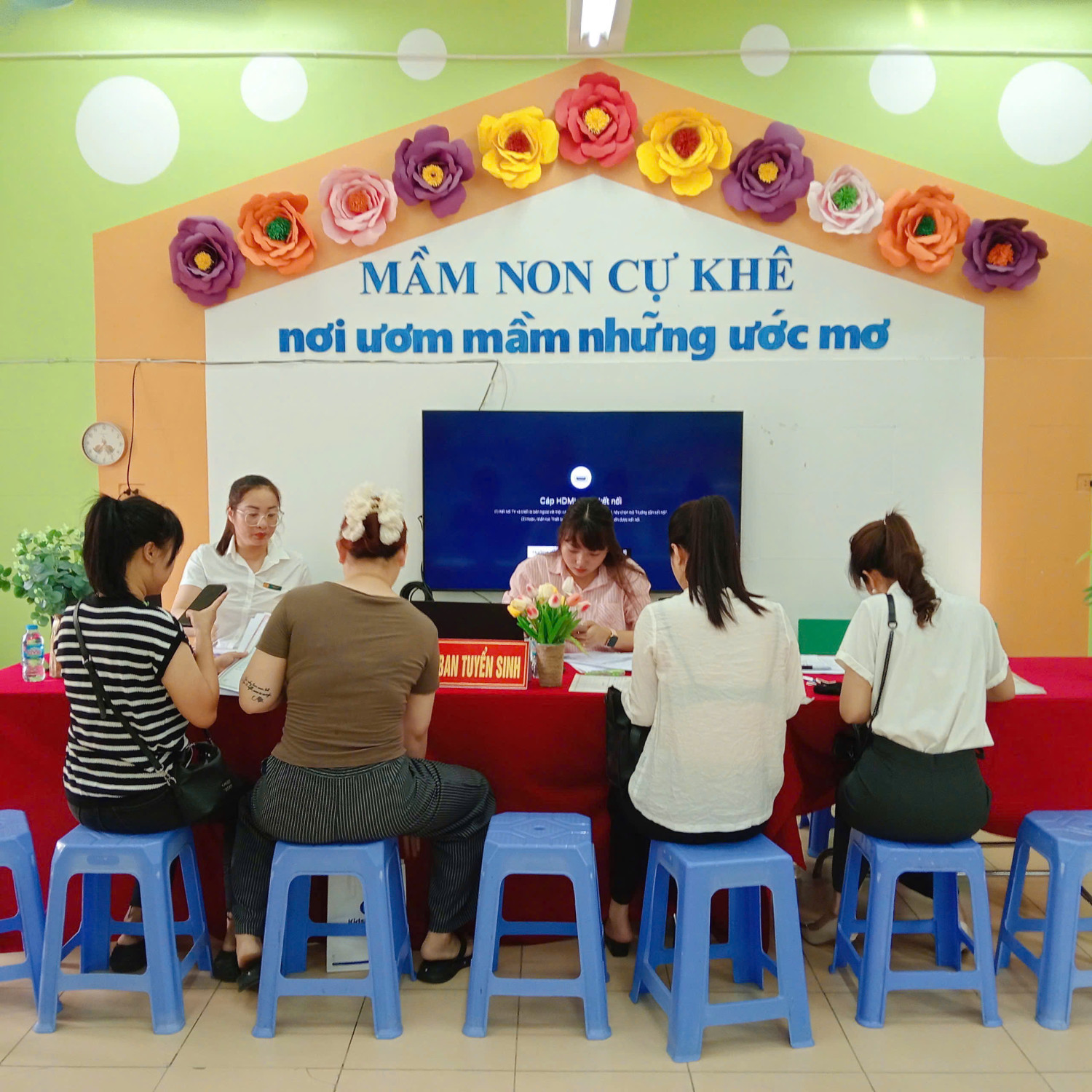 CÔNG TÁC TUYỂN SINH NĂM HỌC 2025 - 2026 CỦA TRƯỜNG MẦM NON CỰ KHÊ